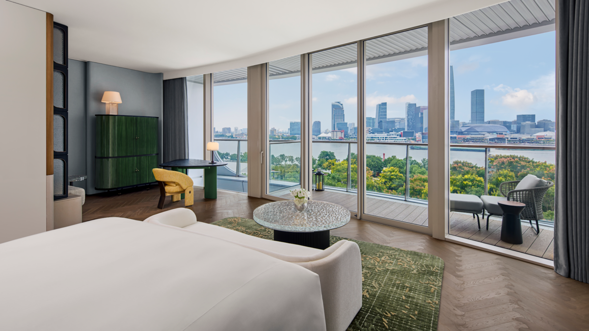Waldorf Astoria Shanghai Qiantanの客室