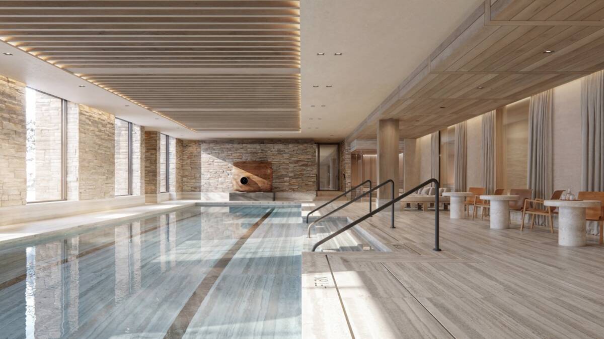 屋内ラッププール イメージ（提供：Four Seasons Hotels and Resorts）
