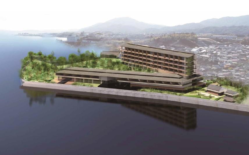 （仮称）宮島口西1丁目ホテル計画の完成イメージ